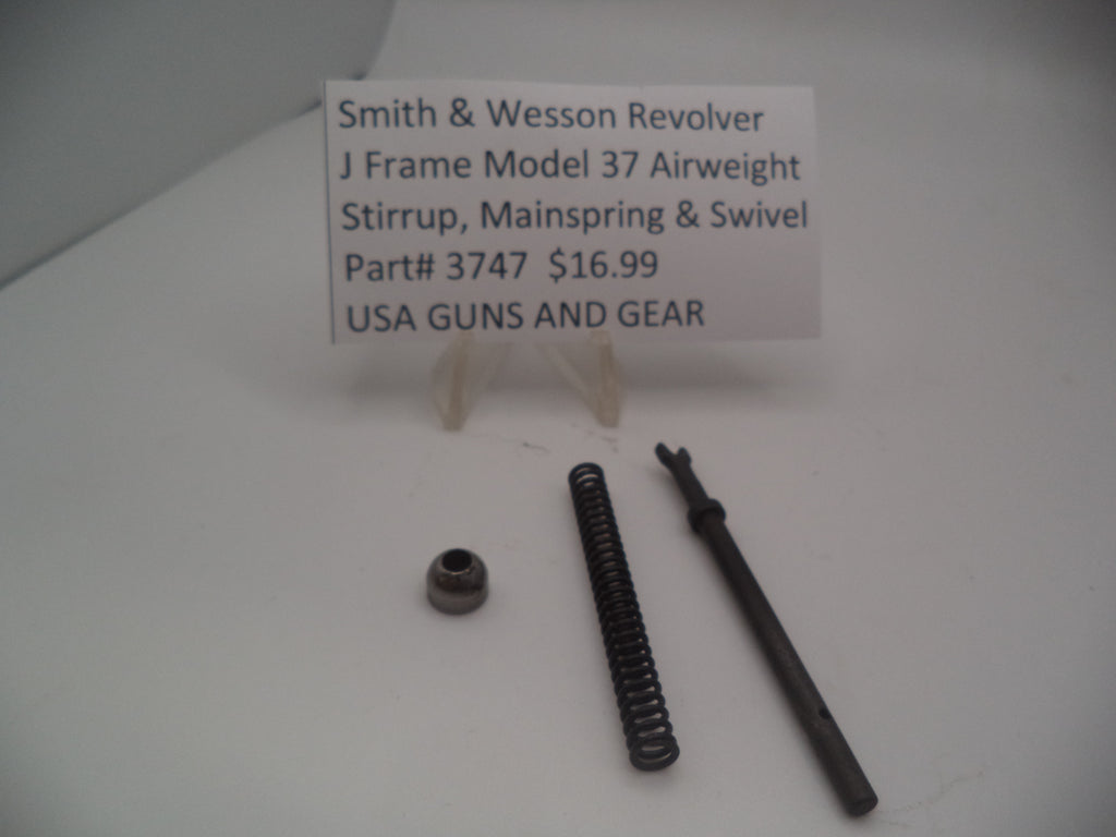 3747 Smith & Wesson Revolver J Frame Model 37 Stirrup, Mainspring & Swivel