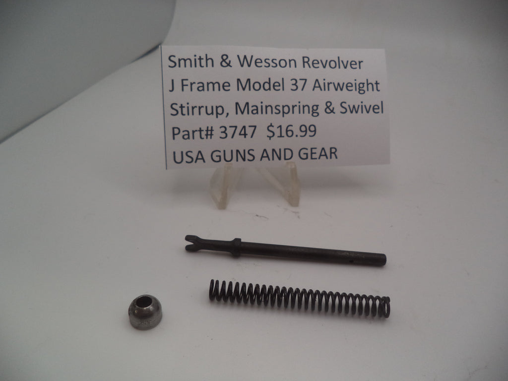 3747 Smith & Wesson Revolver J Frame Model 37 Stirrup, Mainspring & Swivel