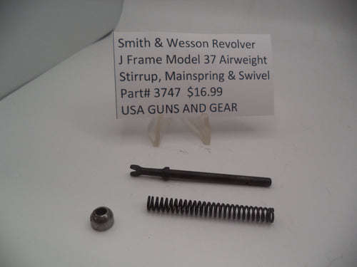 3747 Smith & Wesson Revolver J Frame Model 37 Stirrup, Mainspring & Swivel