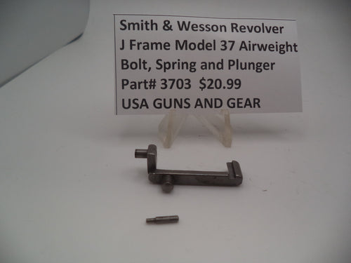 3703 Smith & Wesson Revolver J Frame Model 37 Bolt, Spring and Plunger