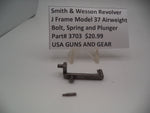 3703 Smith & Wesson Revolver J Frame Model 37 Bolt, Spring and Plunger