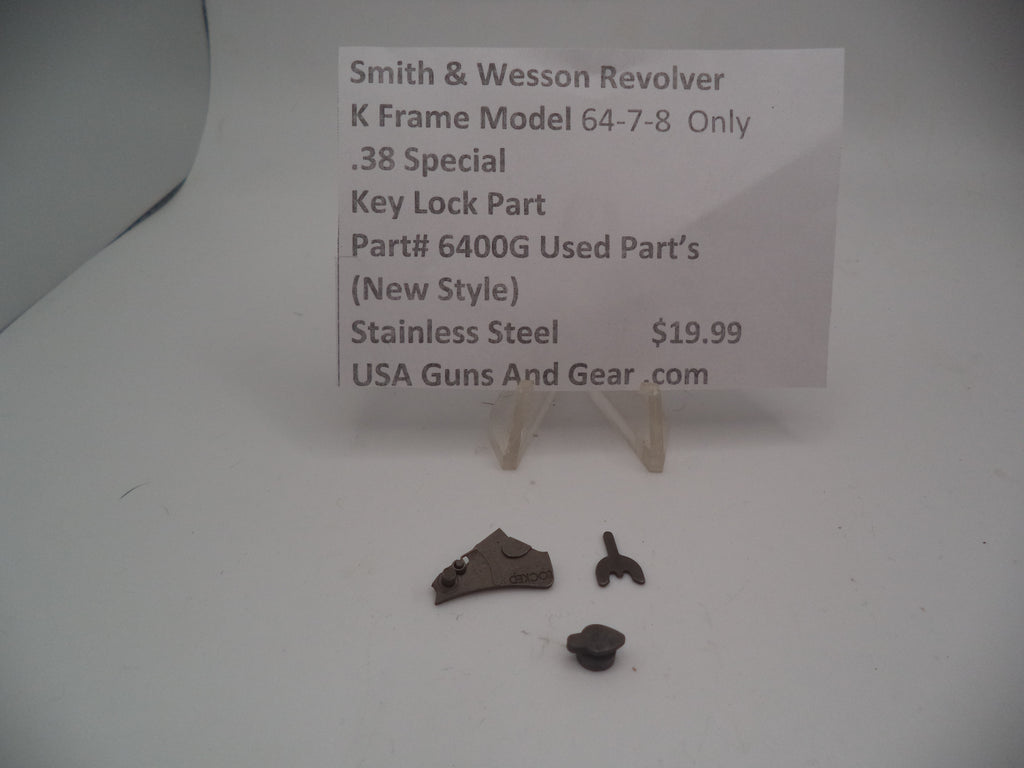 6400G S & W K Frame Model 64-6, -7 -8 .38 Special Key Lock Part