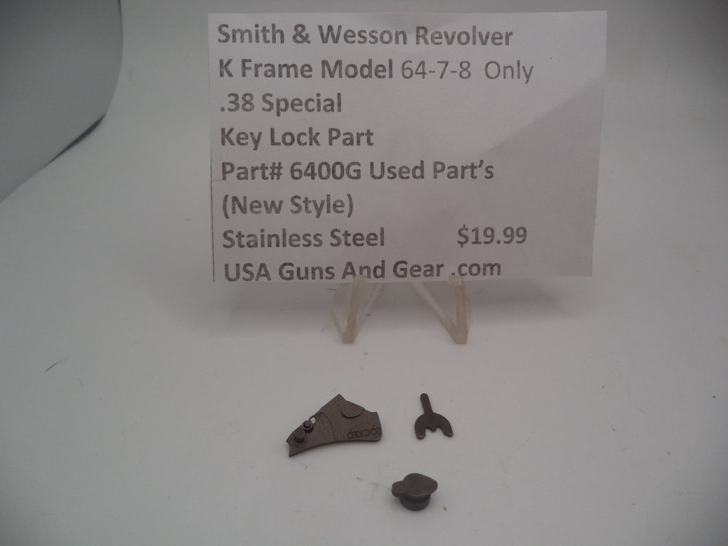 6400G S & W K Frame Model 64-6, -7 -8 .38 Special Key Lock Part