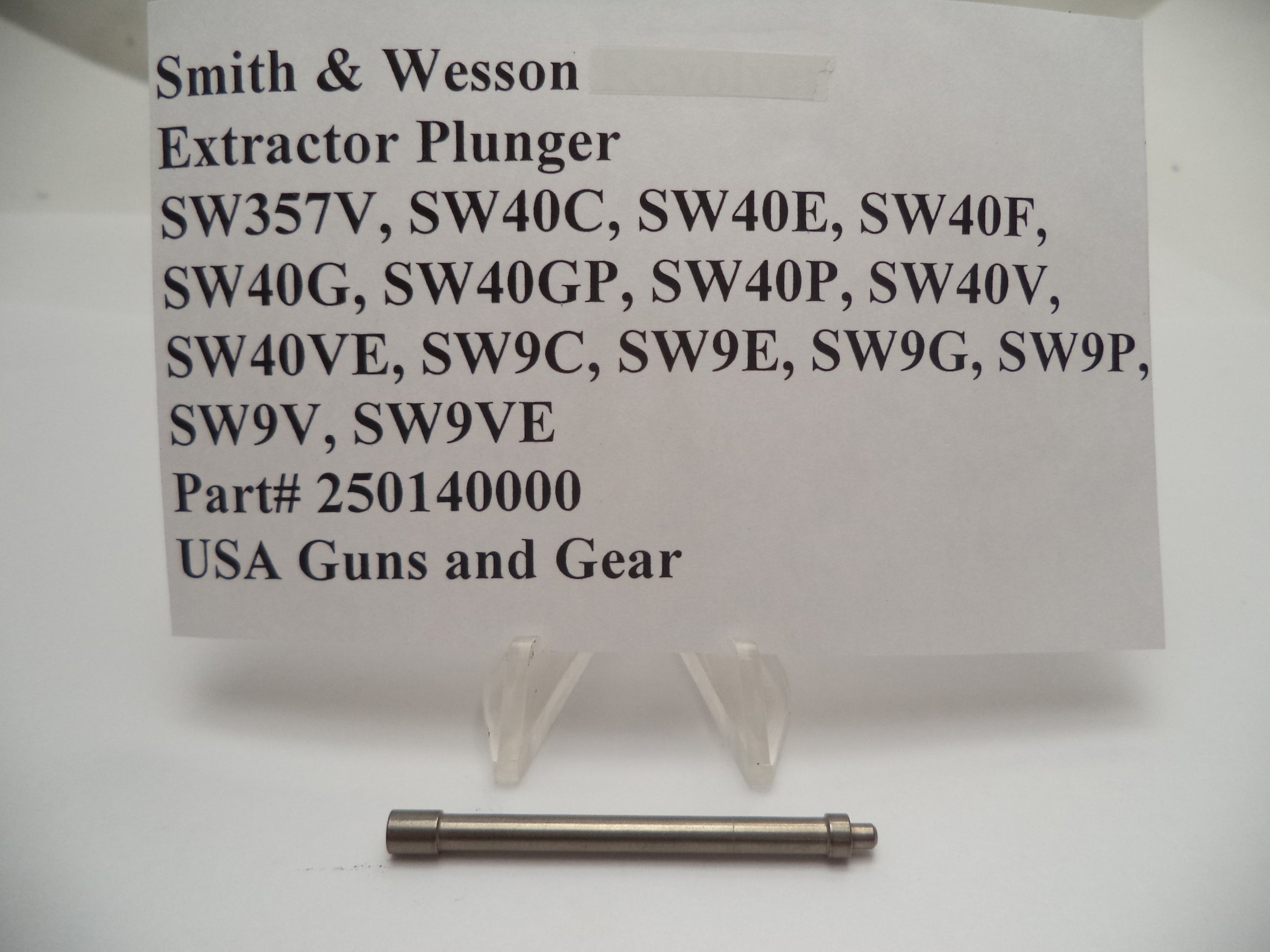 250140000 Smith and Wesson Extractor Plunger for Auto Pistols