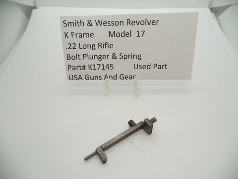 K17145 Smith & Wesson Revolver K Frame Model 17 Bolt Plunger & Spring .22 LR