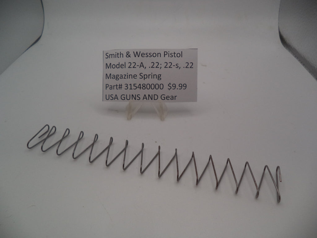Smith & Wesson Model 22-A / 22-S Magazine Spring - .22 LR Target Pistol - 315480000