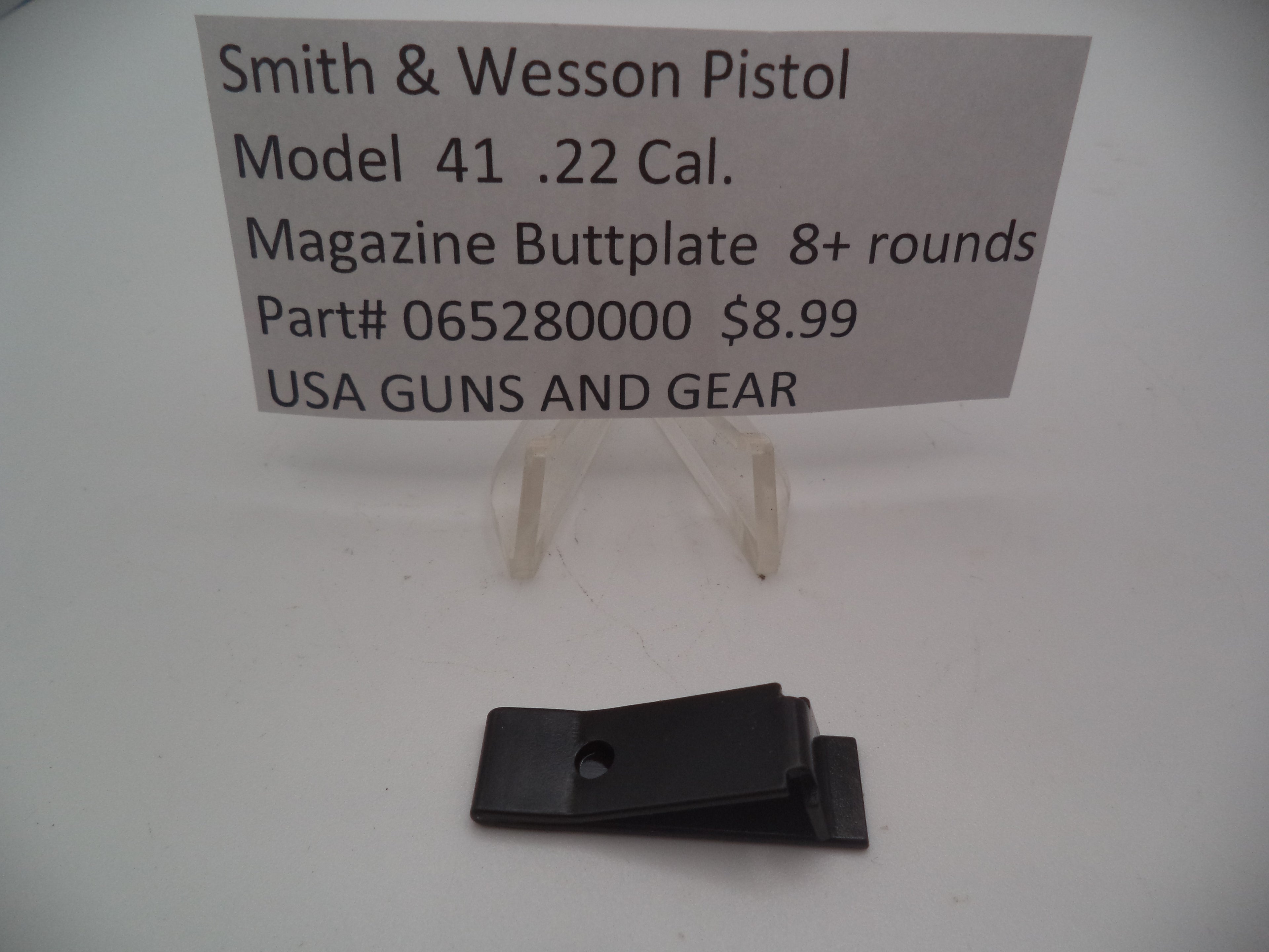 S&W Pistol Model 41 .22 Cal. Magazine Buttplate 8+ Rounds 065280000
