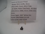 109070000 S&W Pistol Model 3913 , 9mm Front Sight .206" White Dot