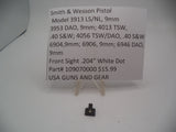 109070000 S&W Pistol Model 3913 , 9mm Front Sight .206" White Dot