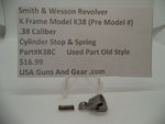 K38C Smith & Wesson K Frame Model K38 Used Cylinder Stop & Spring .38 Caliber