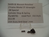3781 Smith & Wesson J Frame Model 37 Airweight Cylinder Stop & Spring .38 Special