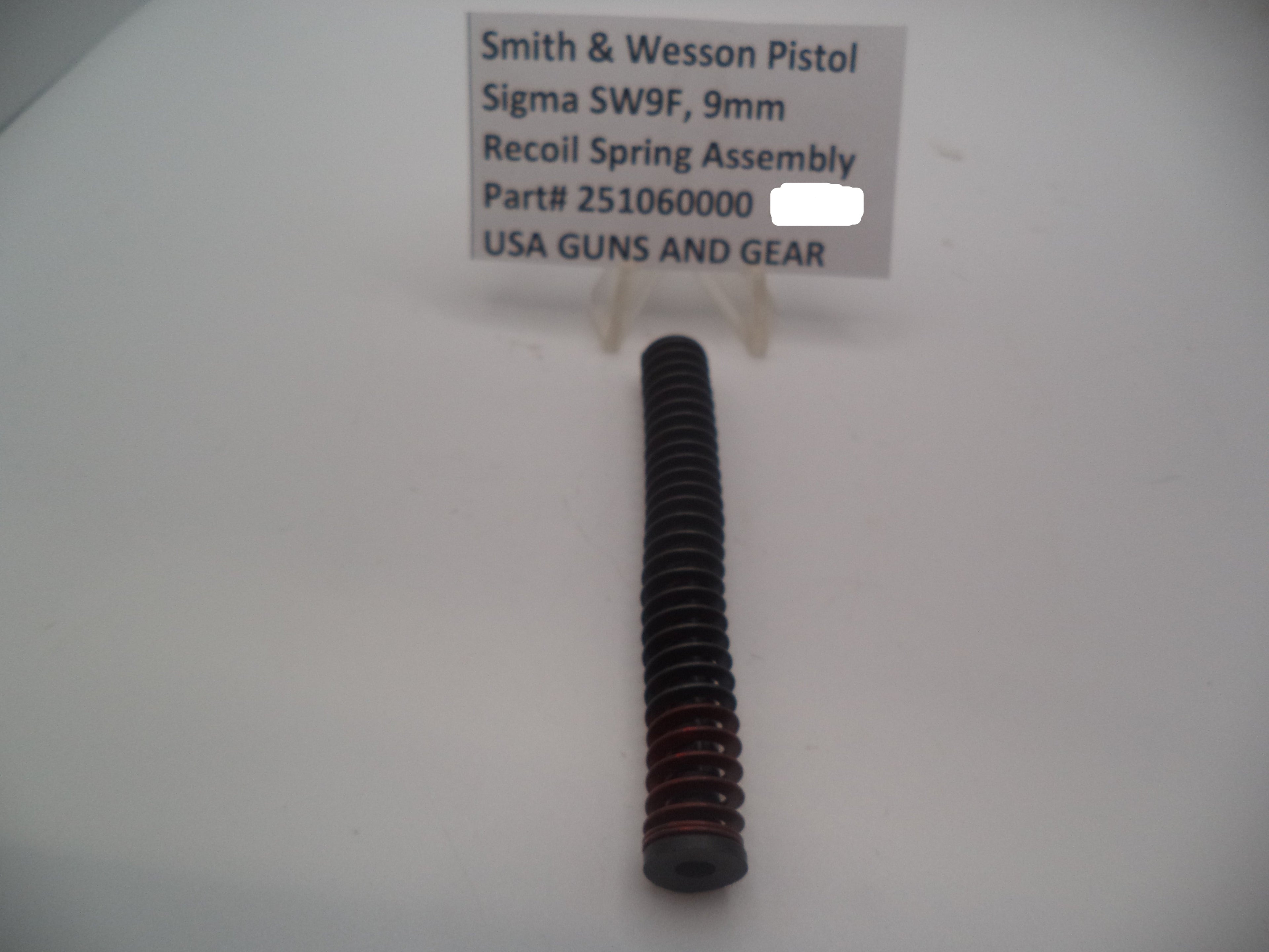 Smith & Wesson Sigma SW9F Recoil Spring Assembly - OEM Part 251060000