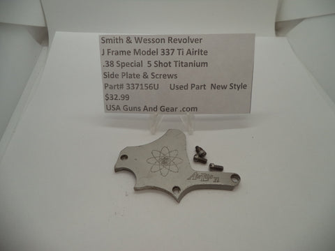 337156U Smith & Wesson J Frame Model 337TI Airlite Side Plate & Screws