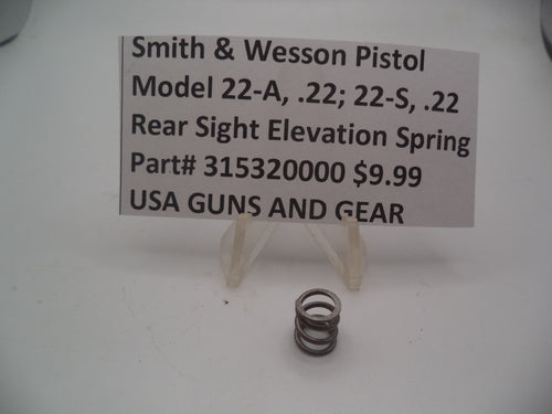 315320000 S&W Pistol  Model 22-A, 22-S Rear Sight Elevation Spring