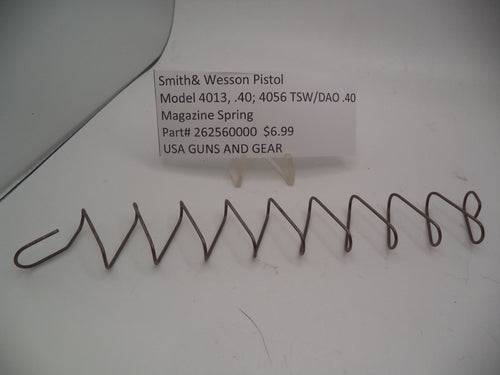 262560000 Smith & Wesson Model 4013, .40;  4056, TSW/DAO .40 Magazine Spring