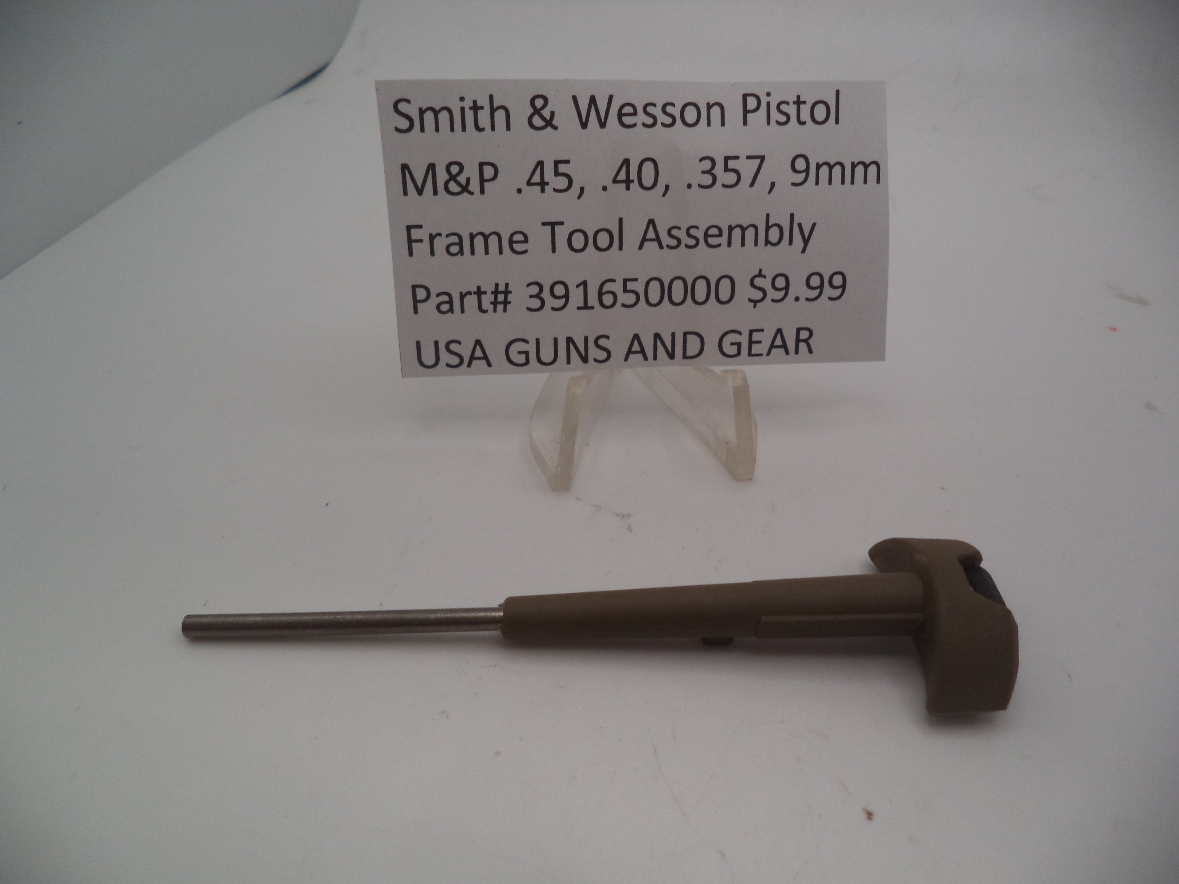 Smith & Wesson M&P Frame Tool Assembly - Flat Dark Earth - 9mm/.40/.45/.357 - Factory OEM Part 391650000