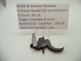 K2213 Smith & Wesson K Frame Model K22 Trigger Assembly & Hand .22 L.R