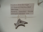 F1 Freedom Arms Derringer Used Stainless Steel Side Plate .22 Magnum