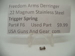 F6 Freedom Arms Derringer Used Stainless Steel Trigger Spring .22 Magnum
