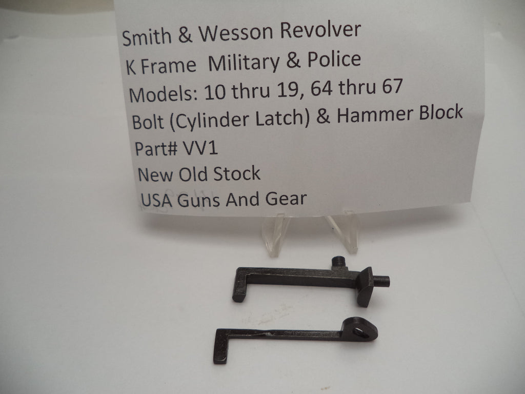 V100 Smith & Wesson K Frame Military & Police Bolt & Hammer Block fits Multiple Models