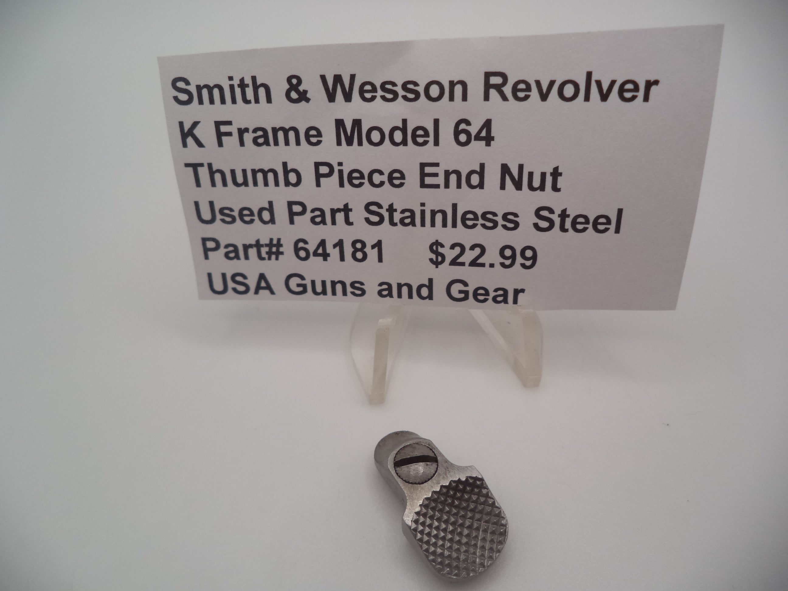 45710 Smith & Wesson Pistol Model 457 (45 Series) Drawbar Plunger & Spring