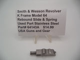 64143A Smith & Wesson K Frame Model 64 38 SPL Rebound Slide & Spring