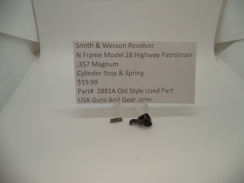 2881A Smith & Wesson N Frame Model 28 Cylinder Stop & Spring .357 Magnum