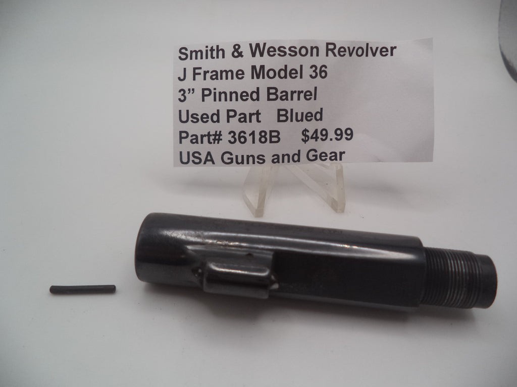 366AB Smith & Wesson J Frame Model 36 38 .Spl 1/78" Pinned Barrel Blue