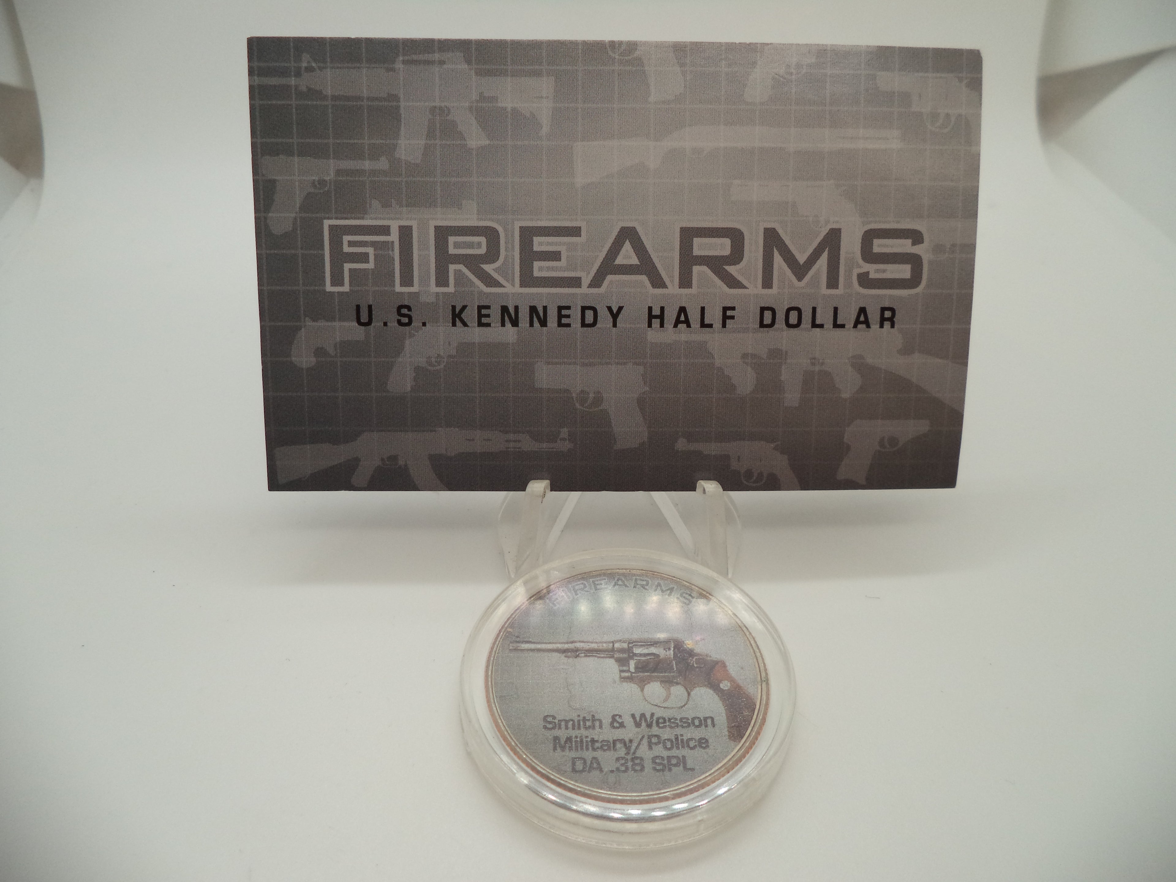 Smith & Wesson Military/Police DA .38 Special JFK Kennedy Half Dollar U.S. Coin