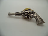 Silver Revolver Tie Tac / Pin from T.S Brown