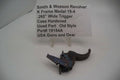 Smith & Wesson K Frame Model 19-4 Trigger .265 inch Wide Case Hardened used part displayed on a white background.