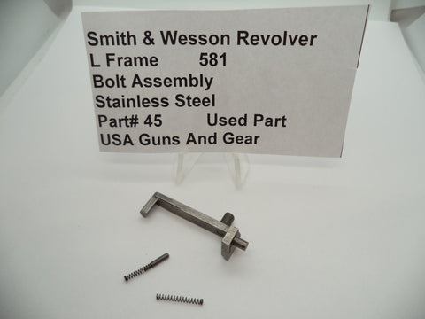 45 Smith & Wesson Used L Frame Model 581 Revolver .357 Magnum Bolt Assembly