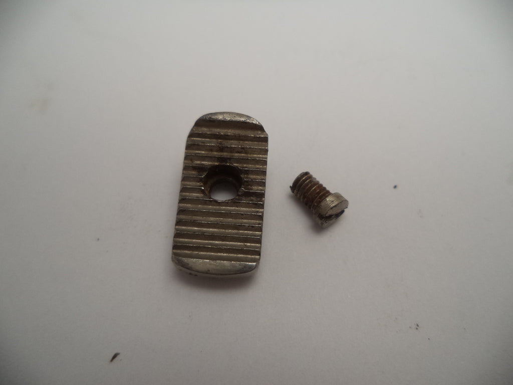 JN18030 Smith & Wesson J Frame Model 30 Thumb Piece & Screw Nickel Used .32 Long