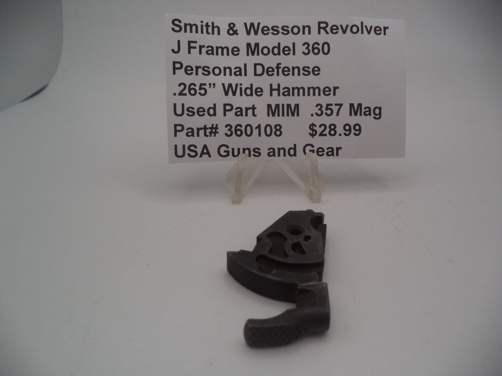 Smith & Wesson J Frame Wide Hammer .265" MIM .357 Magnum - 360108