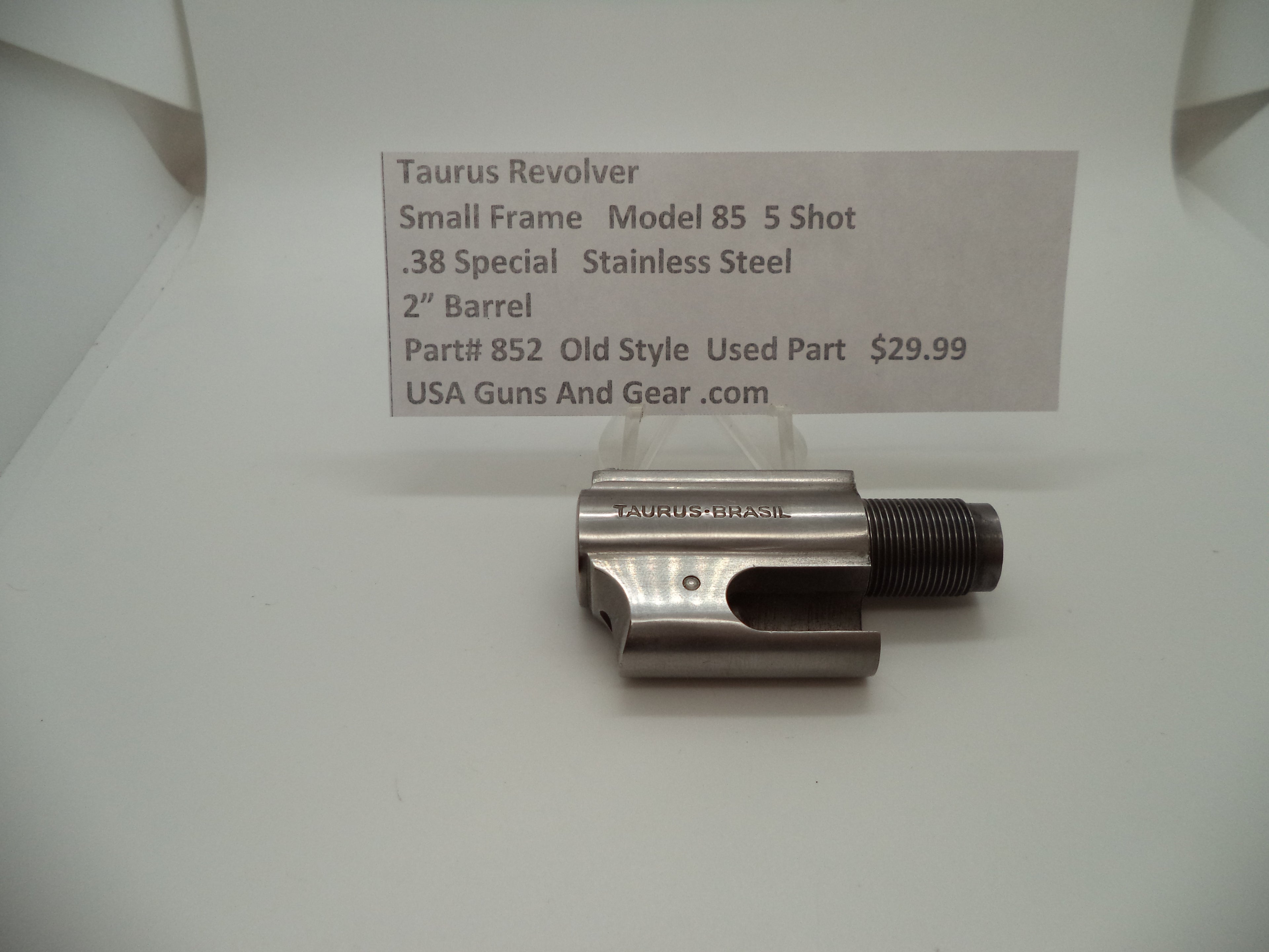 Taurus Revolver Model 85 2" Barrel Stainless Steel .38 Special