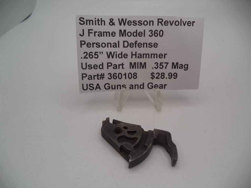 Smith & Wesson J Frame Wide Hammer .265" MIM .357 Magnum - 360108