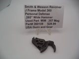 360108 Smith & Wesson Revolver J Frame Model 360 Personal Defense .265" Wide Hammer