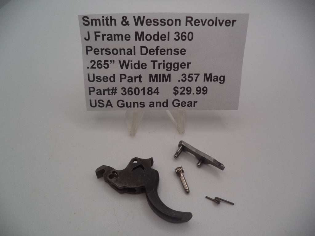 360184 Smith & Wesson Revolver J Frame Model 360 Personal Defense .265" Wide Trigger