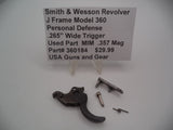 360184 Smith & Wesson Revolver J Frame Model 360 Personal Defense .265" Wide Trigger
