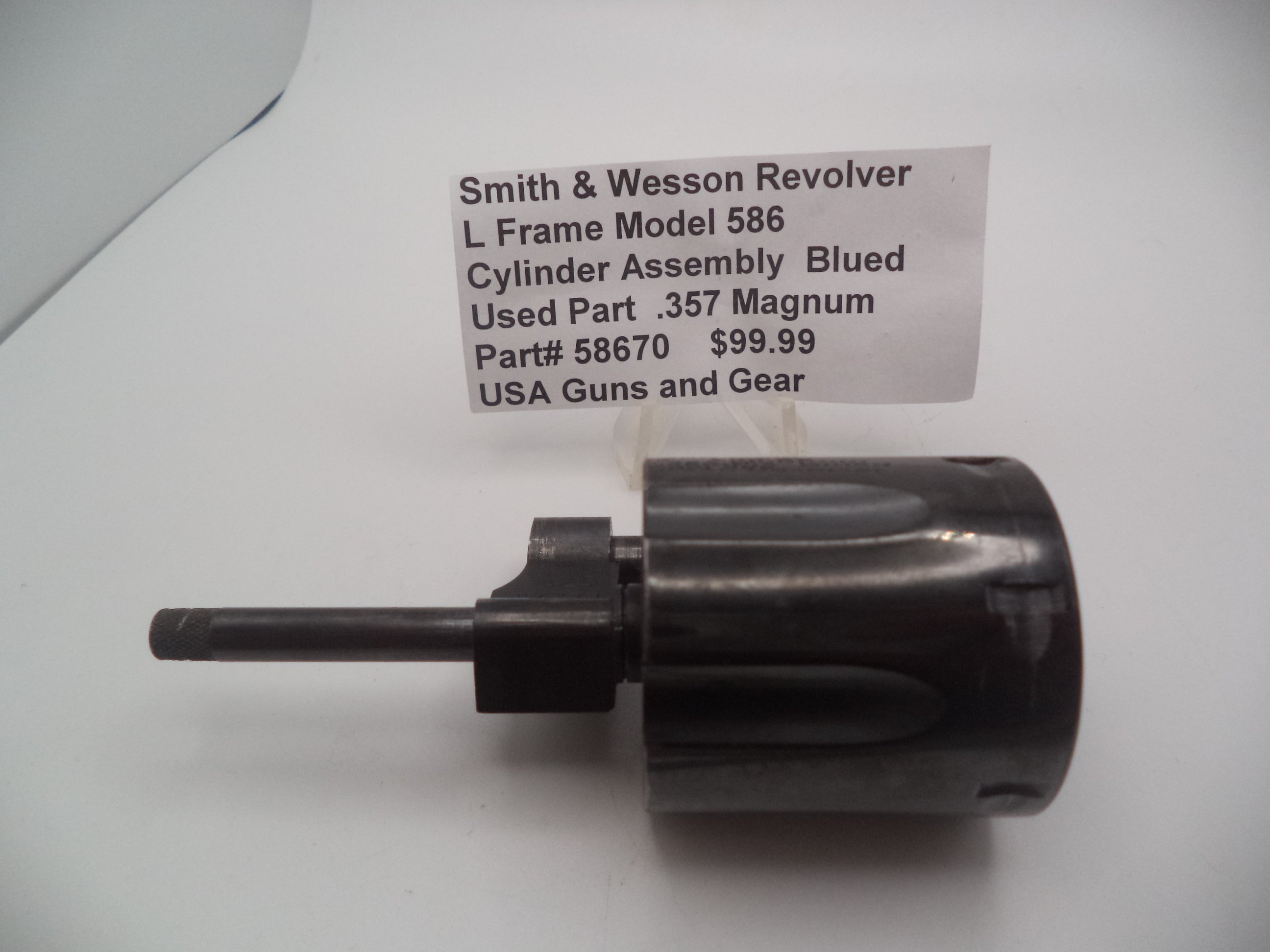 Smith & Wesson Model 586 L Frame Cylinder Assembly - Blued Finish | OEM Part 58670