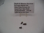 629160A Smith & Wesson Revolver N Frame Model 629 Side Plate Screws (3) New Style