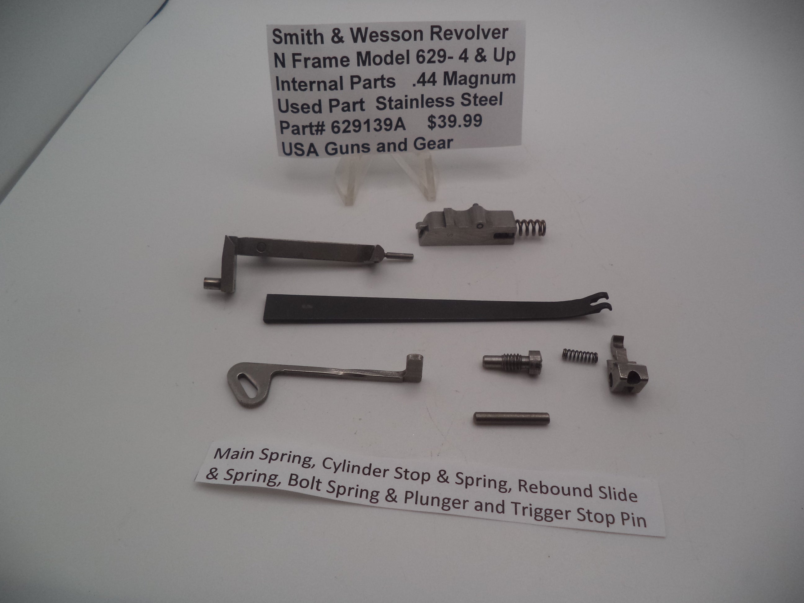 Smith & Wesson N Frame Model 629-4 & Up Internal Parts 629139A