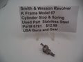 6781 Smith & Wesson Revolver K Frame Model 67 Cylinder Stop & Springs