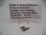 6781 Smith & Wesson Revolver K Frame Model 67 Cylinder Stop & Springs