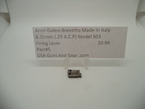 5 Armi-Galesi-Brevetto Model 503 Firing Lever 6.35mm (.25 ACP)