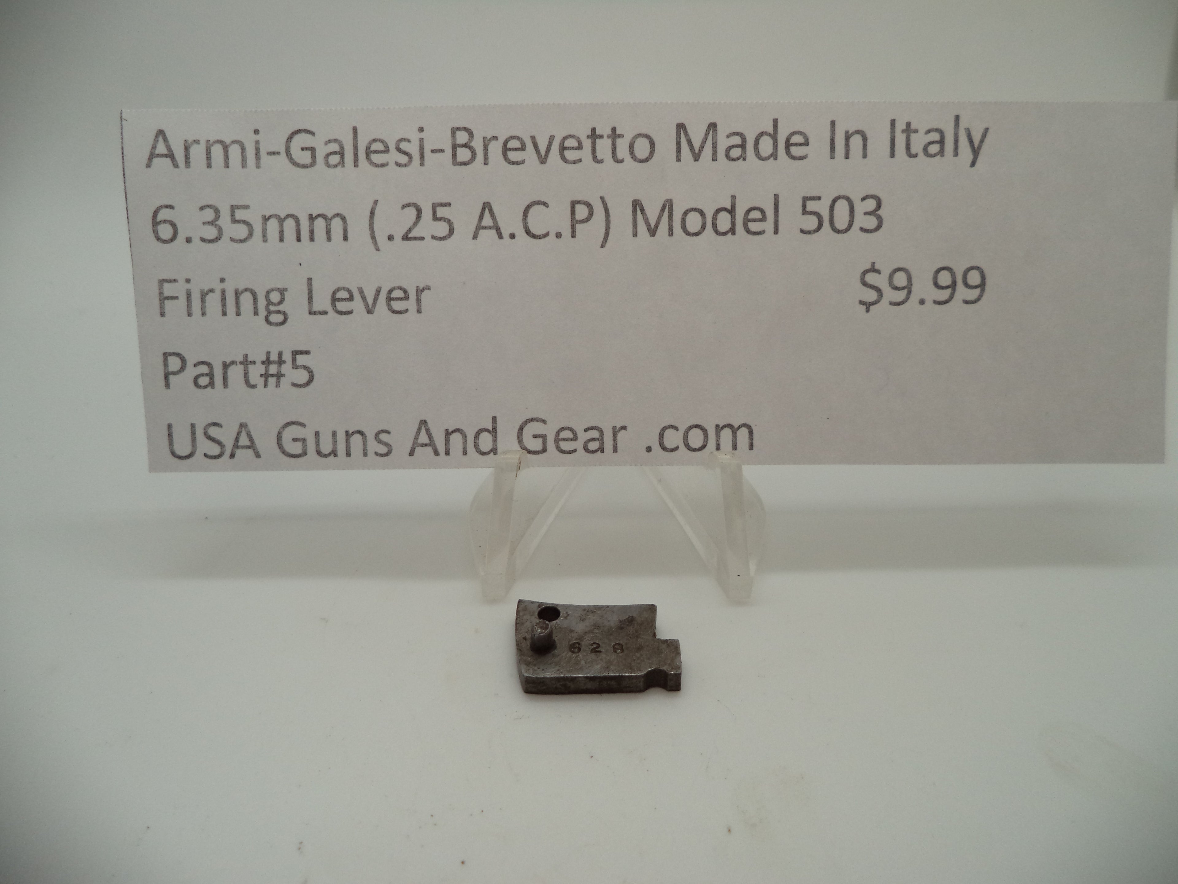 5 Armi-Galesi-Brevetto Model 503 Firing Lever 6.35mm (.25 ACP)