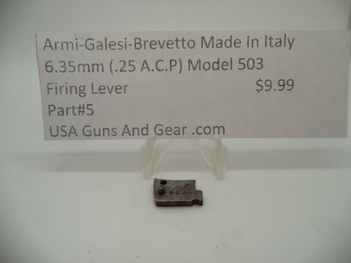 5 Armi-Galesi-Brevetto Model 503 Firing Lever 6.35mm (.25 ACP)