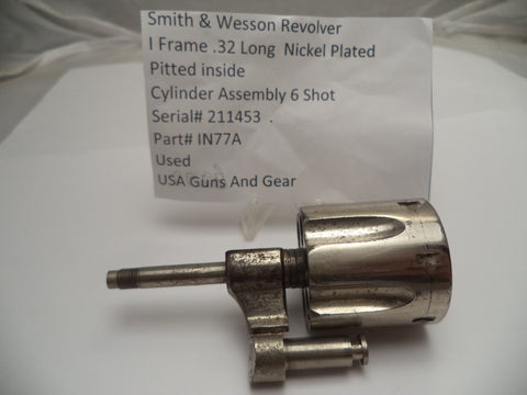 IN77A Smith & Wesson I Frame Cylinder Assembly Nickel .32 Long