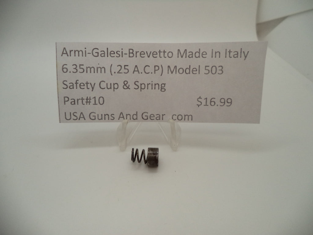 Armi-Galesi-Brevetto Model 503 Safety Cup & Spring - .25 ACP (6.35mm) - Used