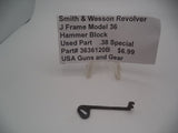 3636120B Smith & Wesson Revolver J Frame Model 36 Hammer Block